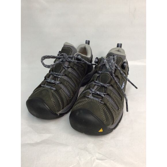 KEEN Utility Womens Flint 2 Low Soft Toe Work Shoes Grey Size 6.5M Hiking Shoe - Picture 1 of 7